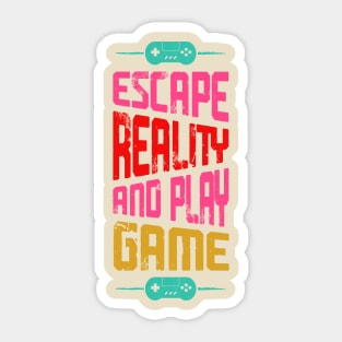 Escape Reality And Plat Game Sticker